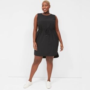 LIVI Stretch Woven Drawstring Dress